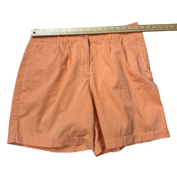 Cuffys Cape Cod MA Women's 16 Shorts Peach 8" Inseam 100% Cotton Summer READ - Picture 7 of 9